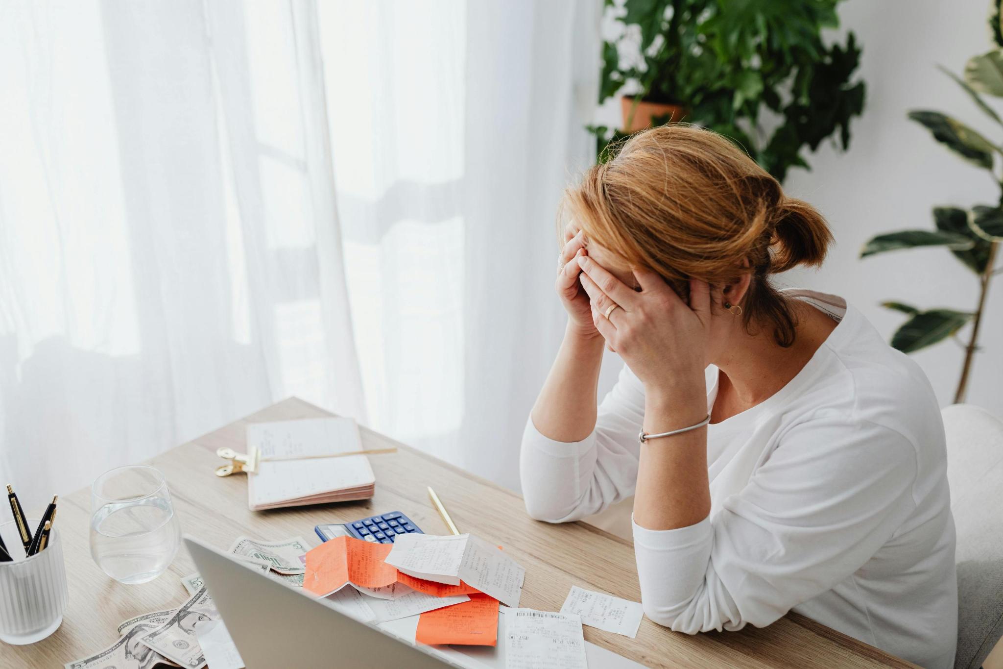Woman working at desk